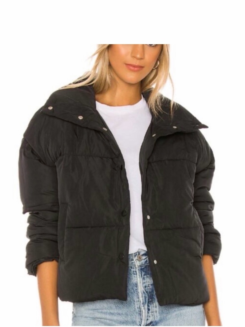 Free People Weekend Women’s Black Puffer Size S